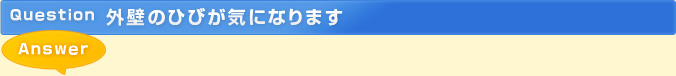 外壁のひびが気になります